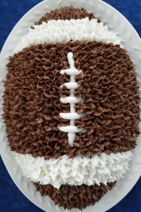 Dark Chocolate Football Cake