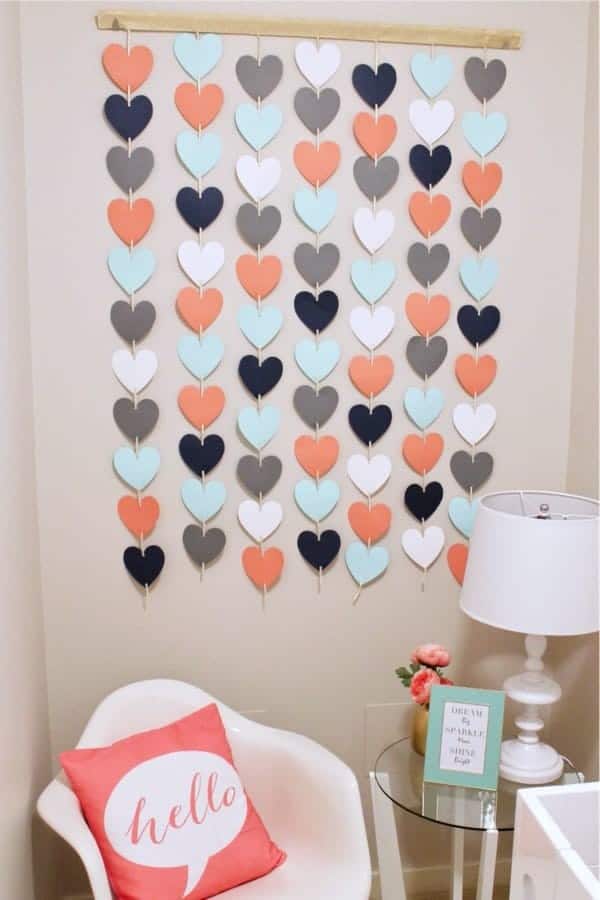 DIY Heart Wall Hanging