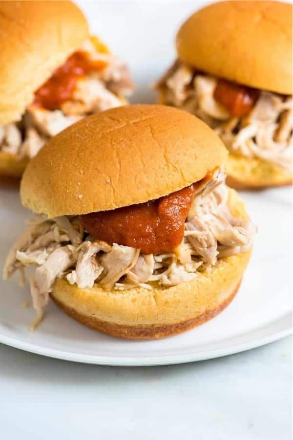 Tender Shredded Chicken Sandwiches