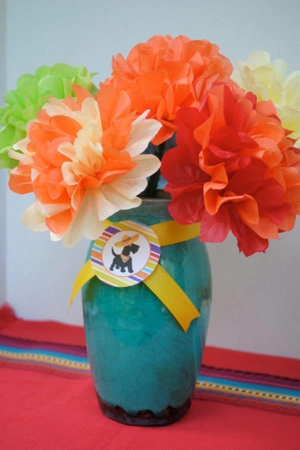 TISSUE PAPER FIESTA FLOWERS