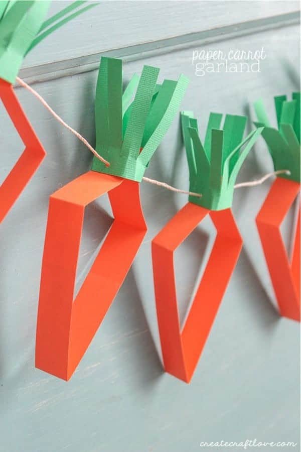 Paper Carrot Garland