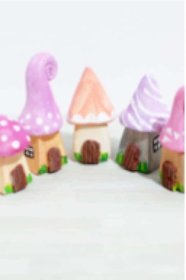 Polymer Clay Tiny Garden Gnome Houses