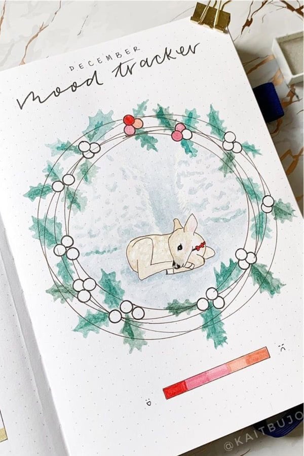 Circle Mood Tracker For December