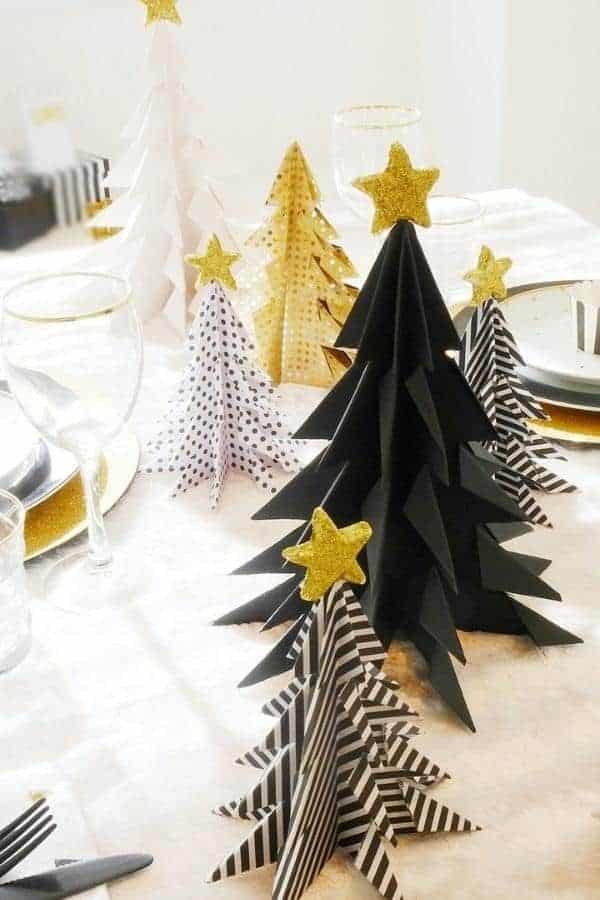 DIY ORIGAMI CHRISTMAS TREES