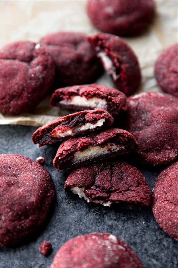 Stuffed Red Velvet Cookies