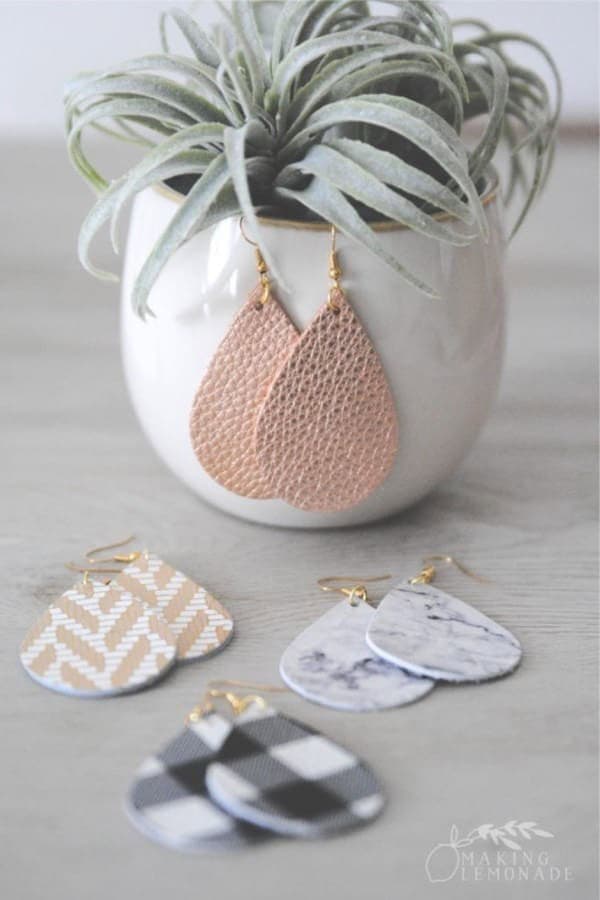 DIY Leather Diffuser Earrings