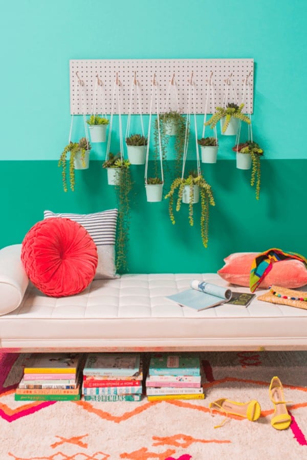 Peg Board Hanging Planter