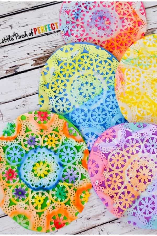 Beautiful Easter Egg Doily Craft