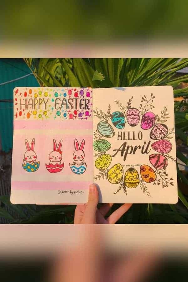 HAPPY EASTER/HELLO APRIL COVER SPREAD