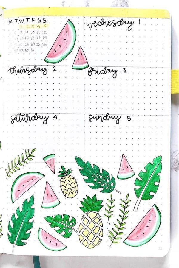 Summer Weekly Spread