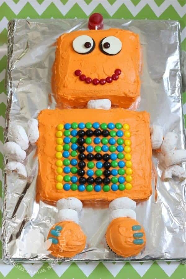 Robot Birthday Cake