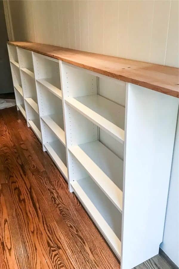 DIY Playroom Bookcase Built-Ins