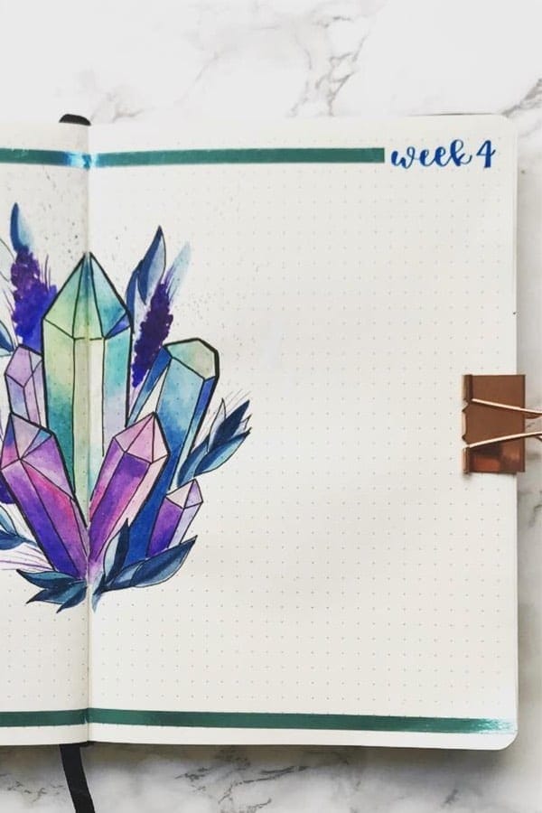 Watercolor Crystal Spread