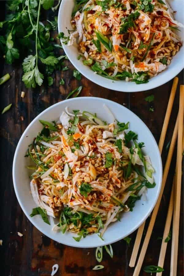 Cold Noodles with Shredded Chicken