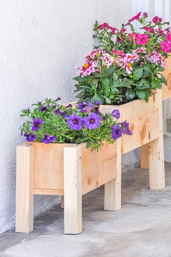 DIY Tiered Planter Box