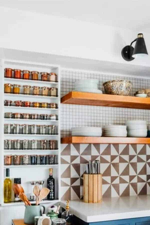 Open Wall Mounted Spice Rack