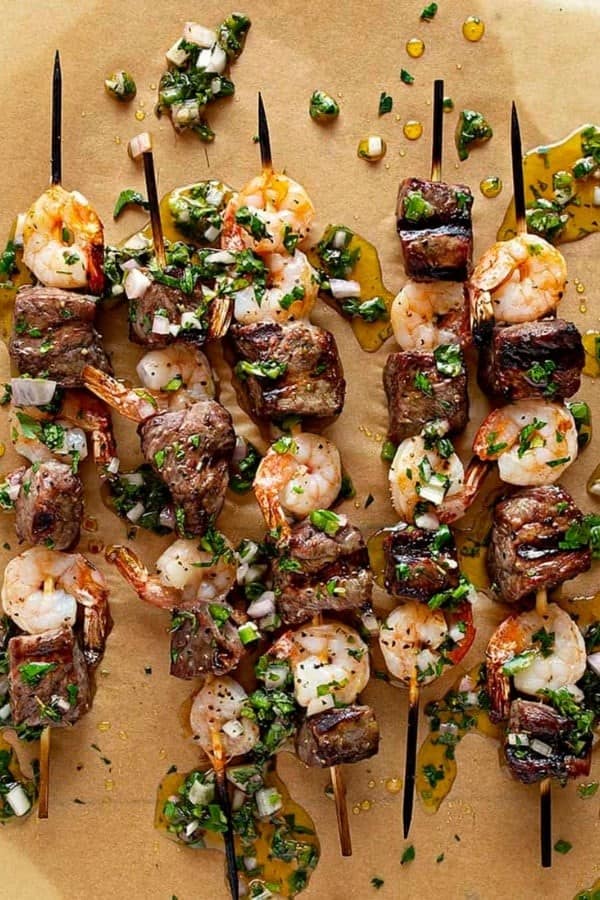 SURF AND TURF KEBABS