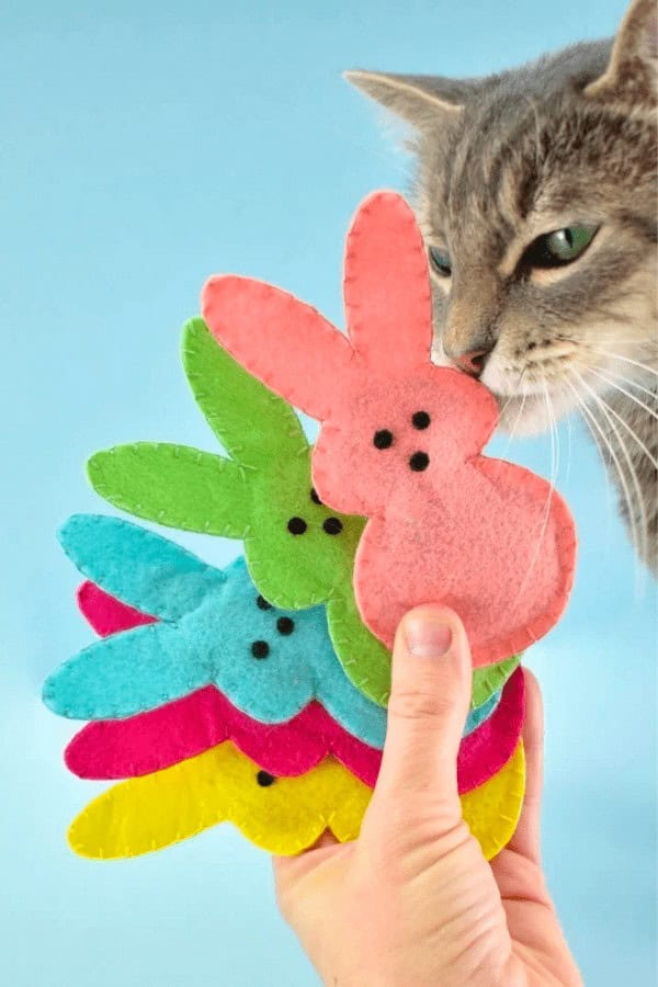 Bunny Peeps Catnip Toys