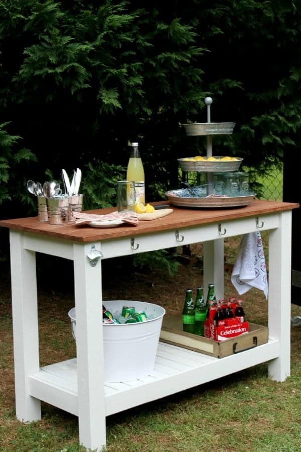 POTTERY BARN INSPIRED OUTDOOR BAR