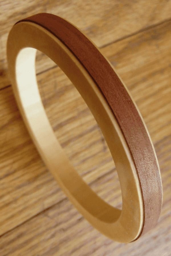 Two-Tone Bangle Bracelet