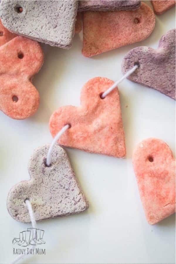 Salt Dough Hearts for Preschoolers