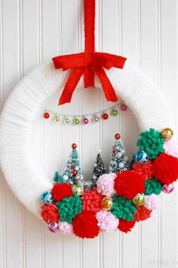 VINTAGE STYLE WINTER WONDERLAND WREATH