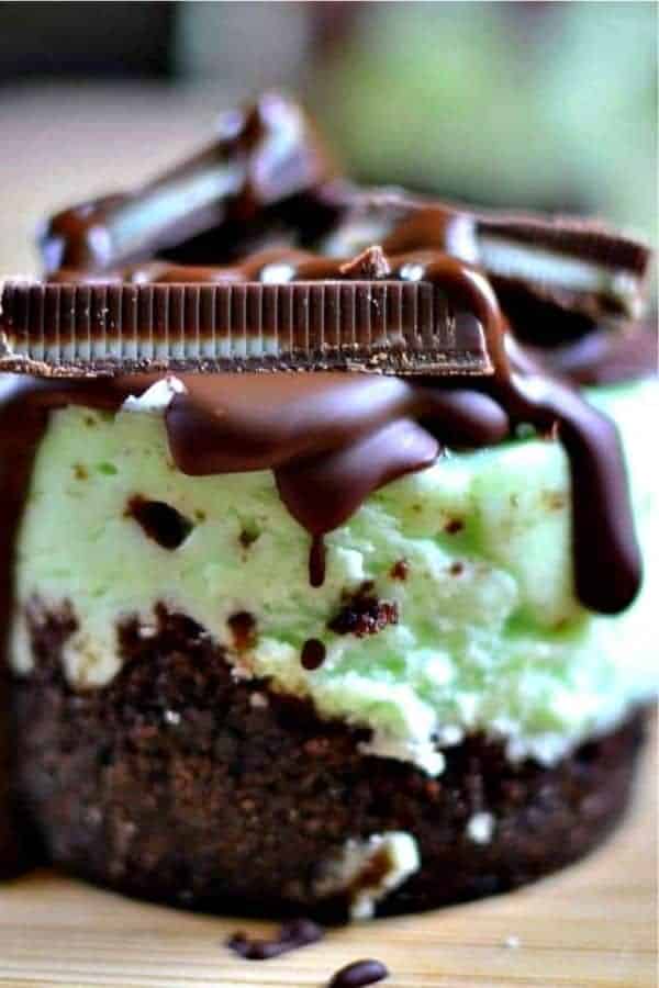 Andes Mint Mini Cheesecakes