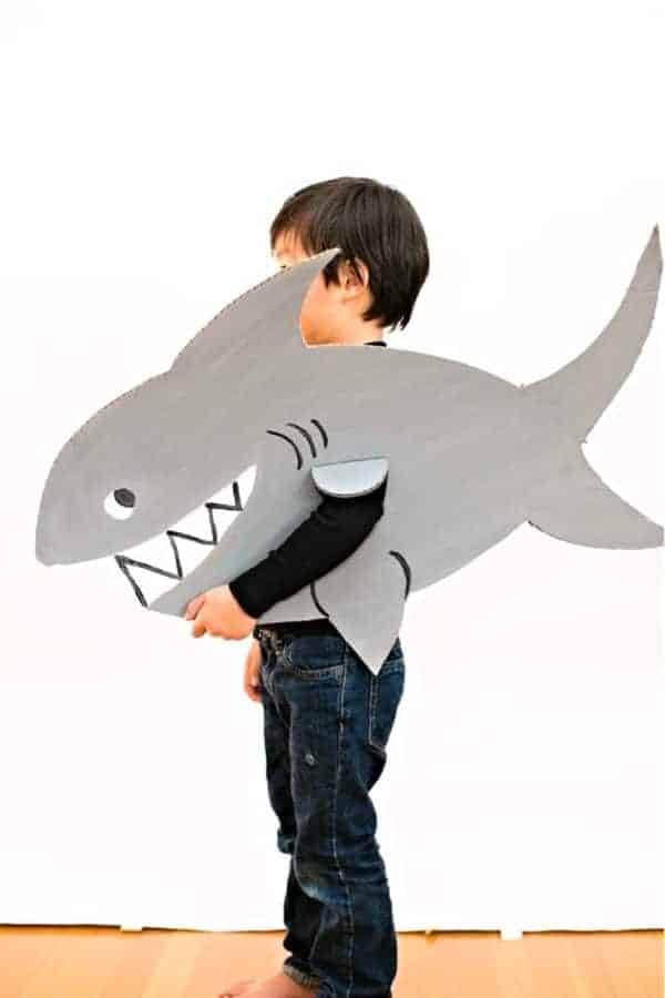 Shark Cardboard Costume