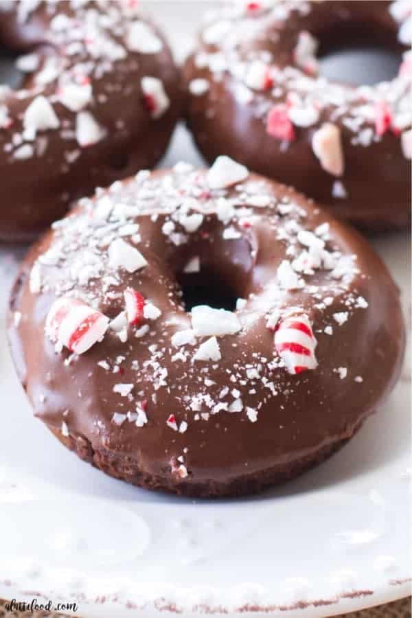 Baked Peppermint Mocha Donuts