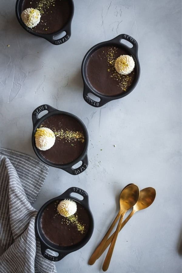 VEGAN MEXICAN CHOCOLATE POTS DE CREME