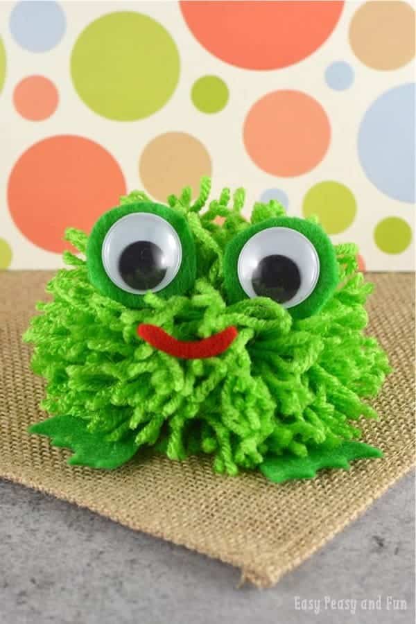 Pom Pom Frog Craft For Kids