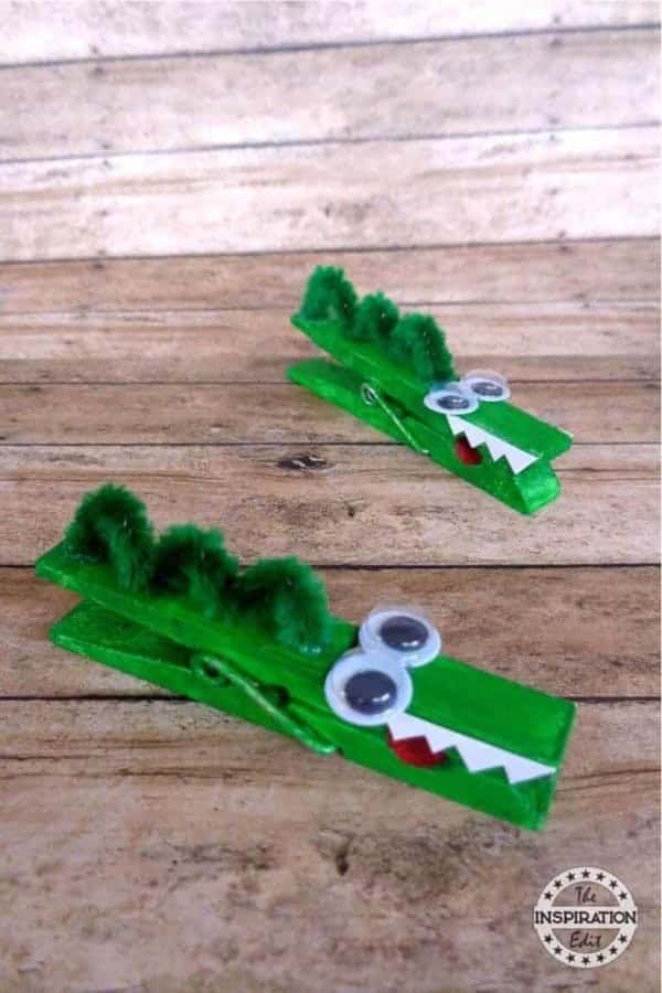 How To Make A Clothespin Craft Crocodile Craft