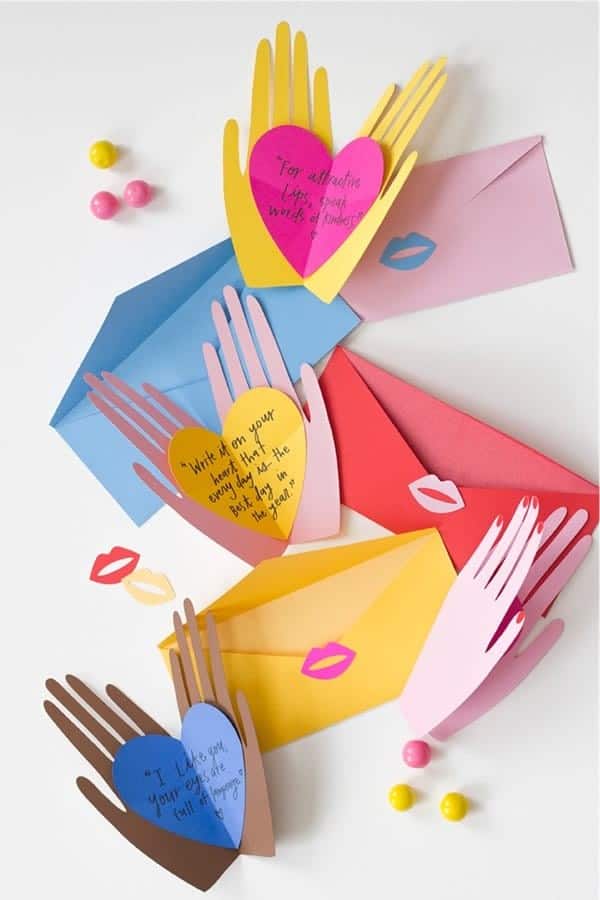 Hand Holding DIY Cards