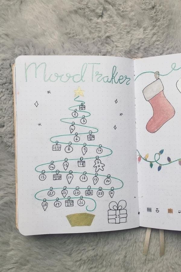 CHRISTMAS-THEMED MOOD TRACKER