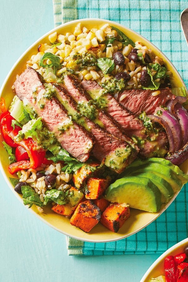 Grilled Steak Burrito Bowls