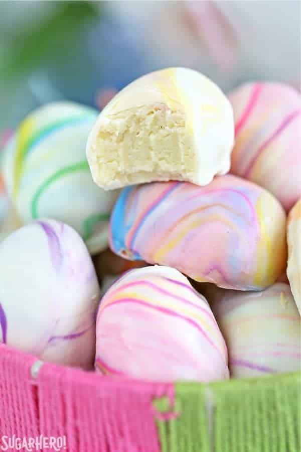 Marbled Easter Egg Truffles