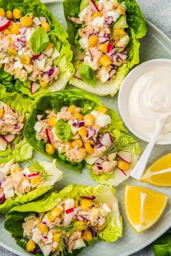 TUNA LETTUCE WRAPS