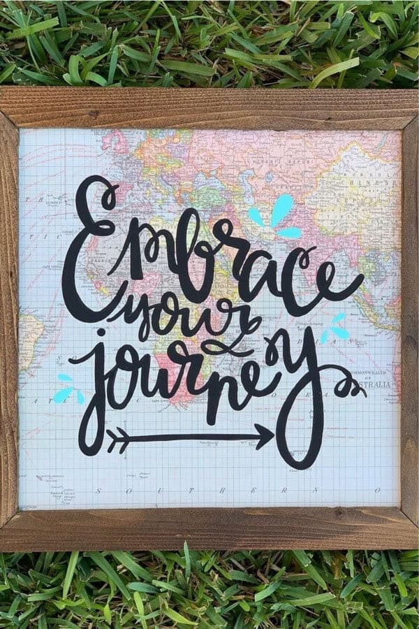 Embrace Your Journey Travel Art