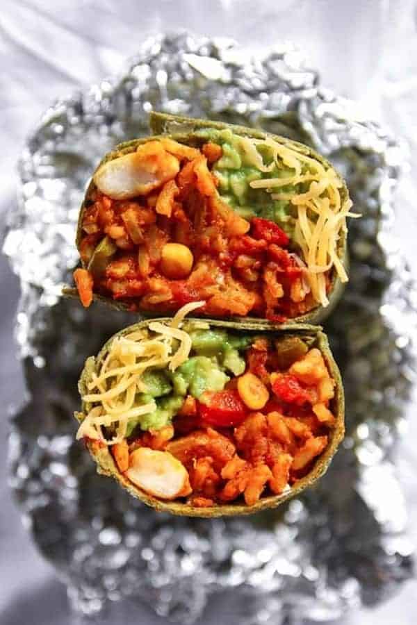 GLUTEN-FREE AND VEGAN SPICY BEAN BURRITO