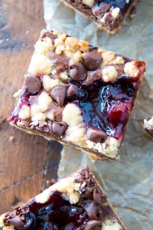 Chocolate Raspberry Bars