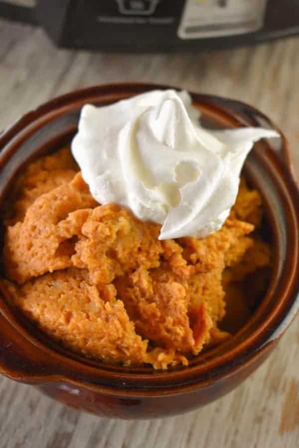 SLOW COOKER PUMPKIN PIE PUDDING