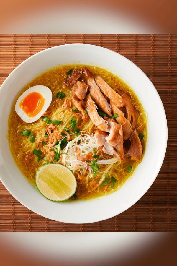 Indonesian Soto Ayam (Spicy Chicken Soup)