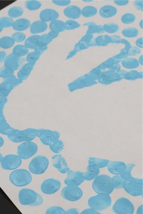 Easter Bunny Thumbprint Art