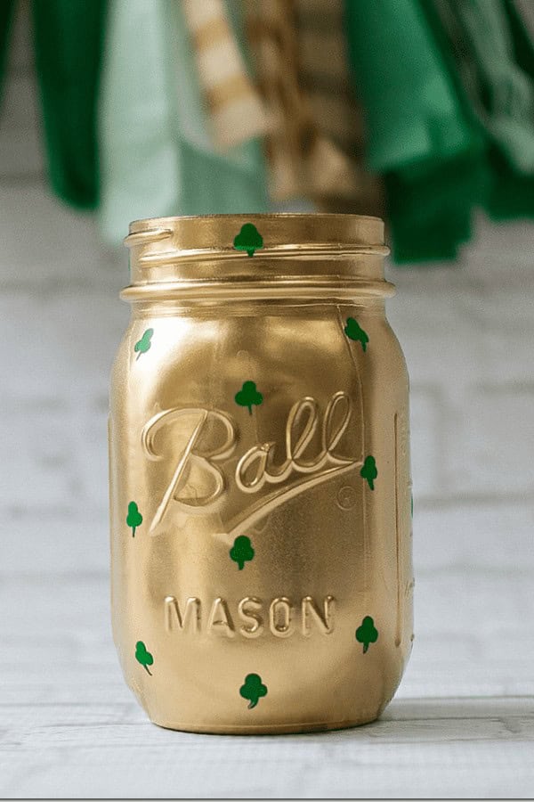 Shamrock Mason Jars