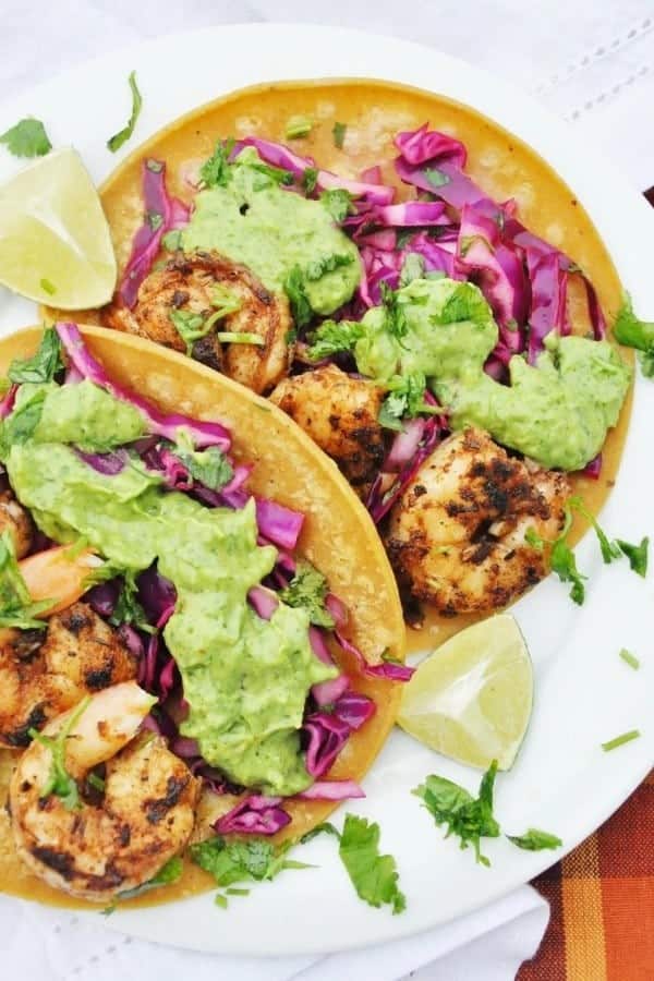 CAJUN SHRIMP TACOS