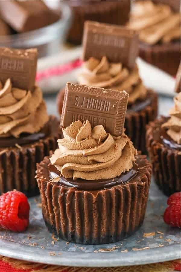 Mini Chocolate Cheesecakes