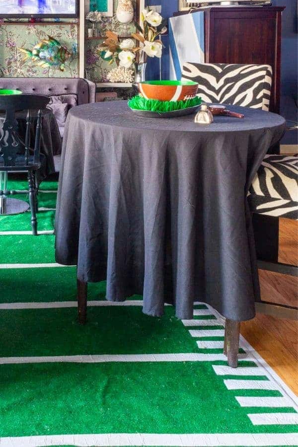 DIY FOOTBALL FIELD AREA RUG