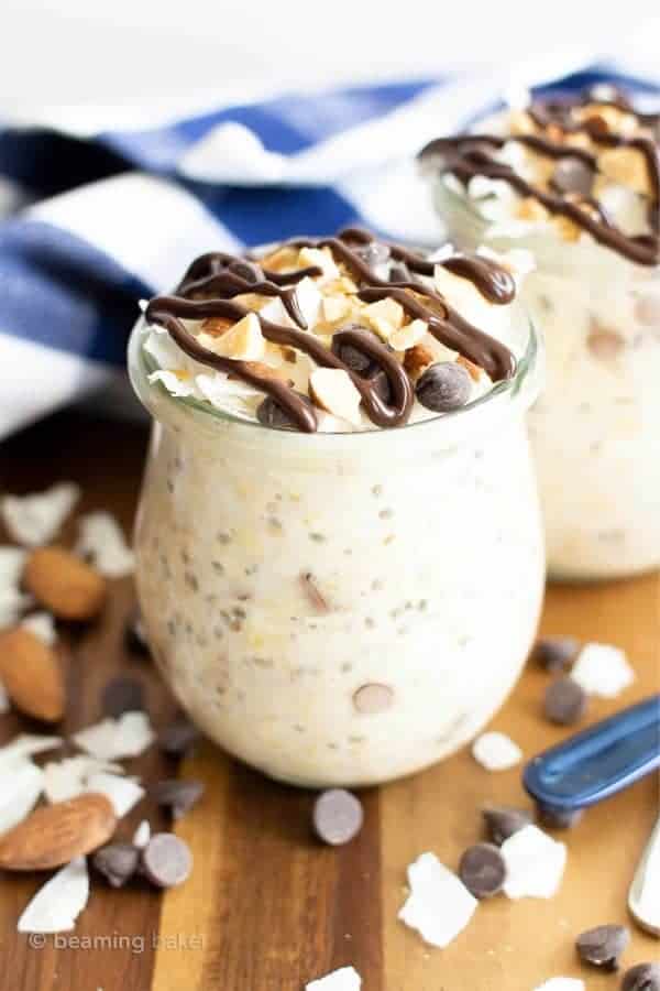 Almond Joy Overnight Oatmeal