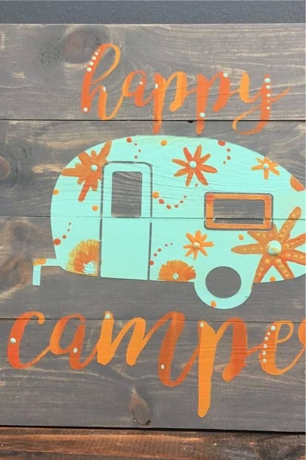 Happy Camper Wall Sign