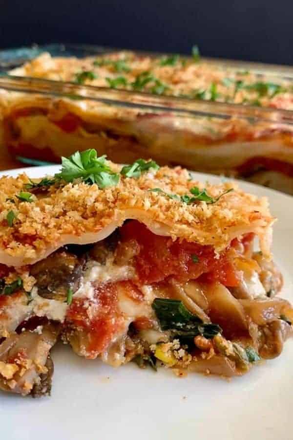 VEGGIE LASAGNA WITH SPINACH AND ZUCCHINI